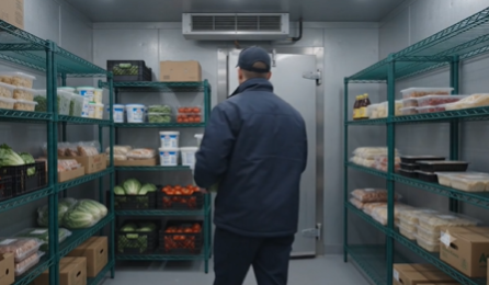 Ultra Power noMICRO shelving in a commercial cold room