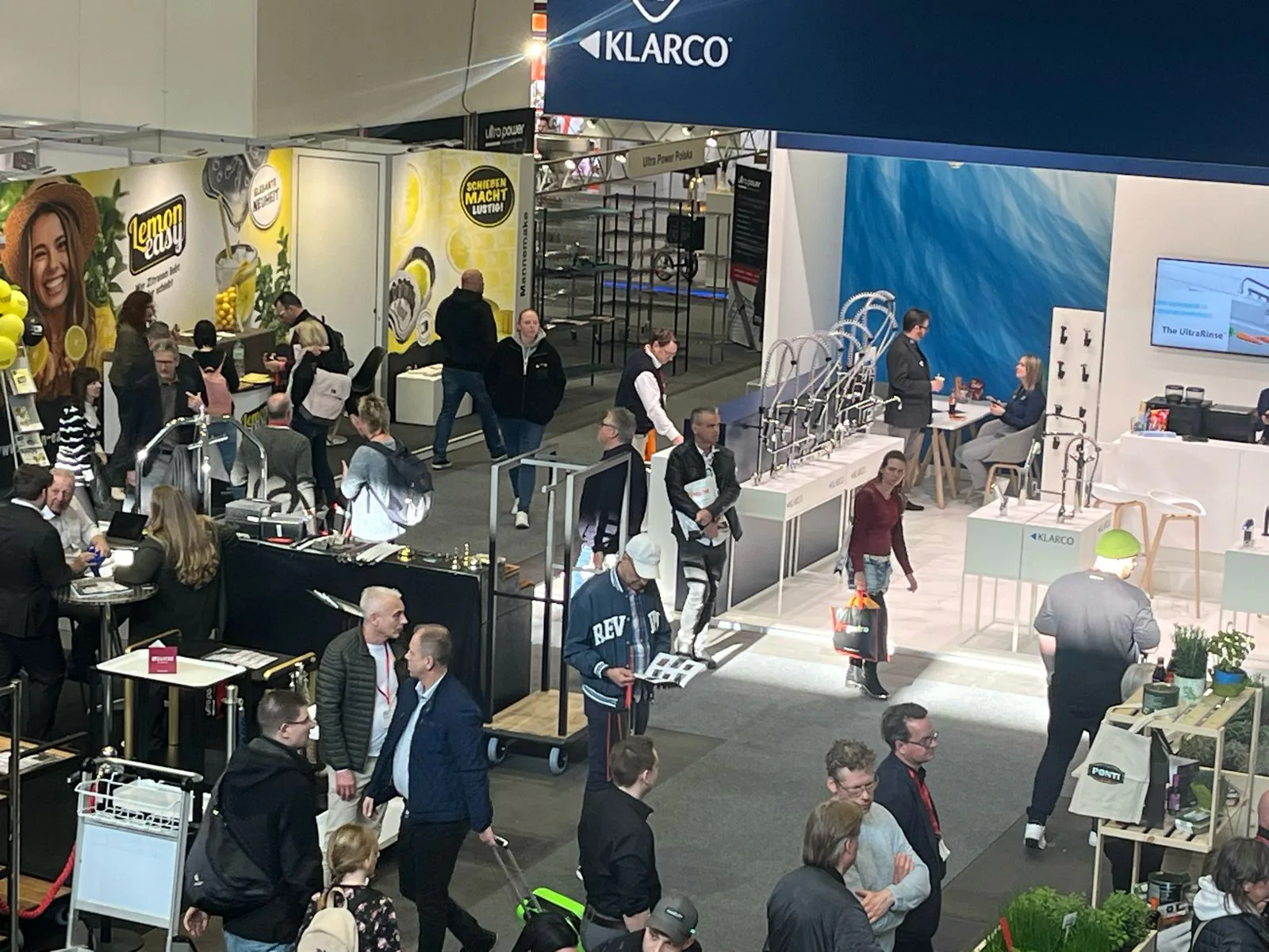 Trade fair aisle near the Ultra Power stand at INTERNORGA 2024